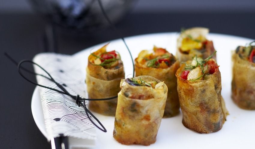 Makis de l&eacute;gumes &eacute;pic&eacute;s