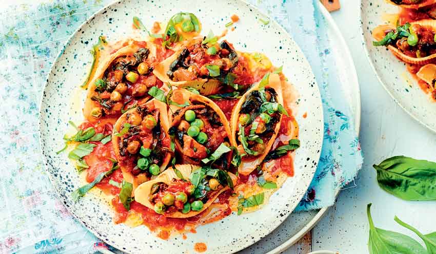 Conchiglioni farcis aux l&eacute;gumes