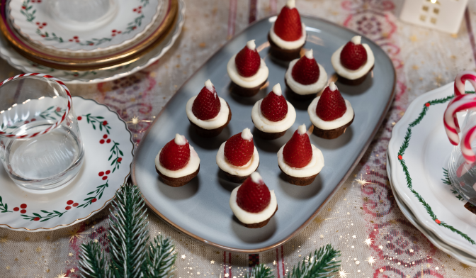 Gâteaux de noël au chocolat moelleux