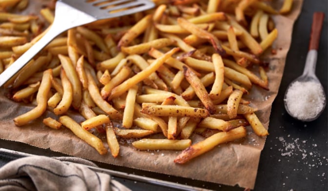 Frites cuisinées à la graisse de canard — vue 2