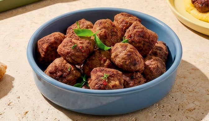 Boulettes au boeuf crues — vue 2