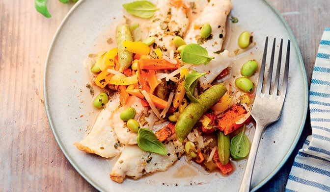 Colin au pamplemousse et basilic