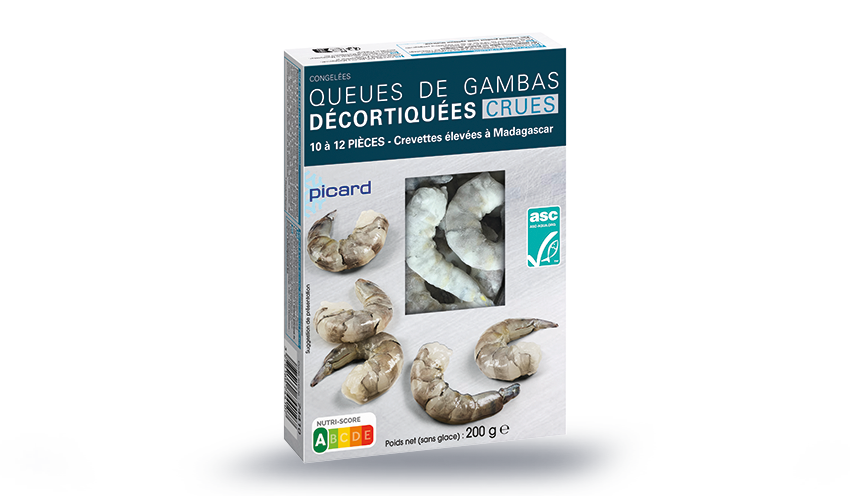Queues de gambas crues décortiquées crues ASC — vue 2