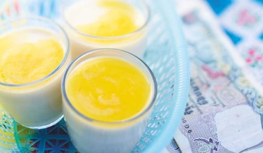 Panna cotta ananas-coco citronnelle