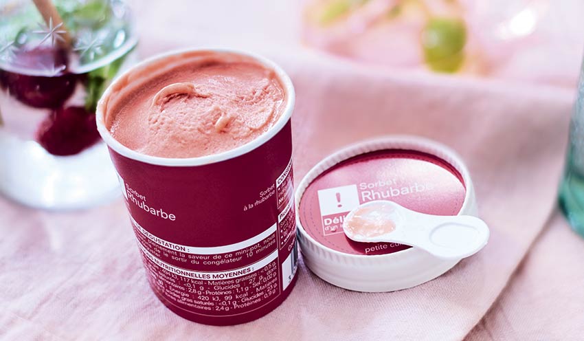 Rhubarbe surgelés - Les glaces & sorbets - Picard
