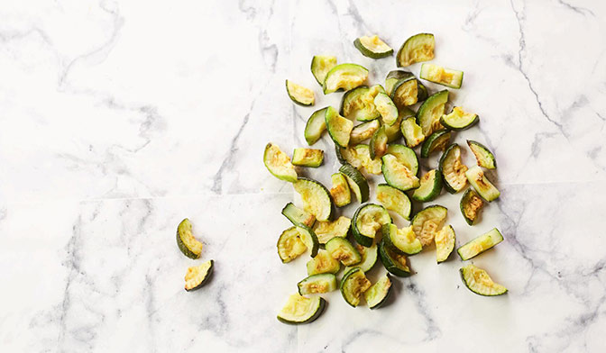 Courgettes grillées sans résidu pesticides, Italie — vue 2