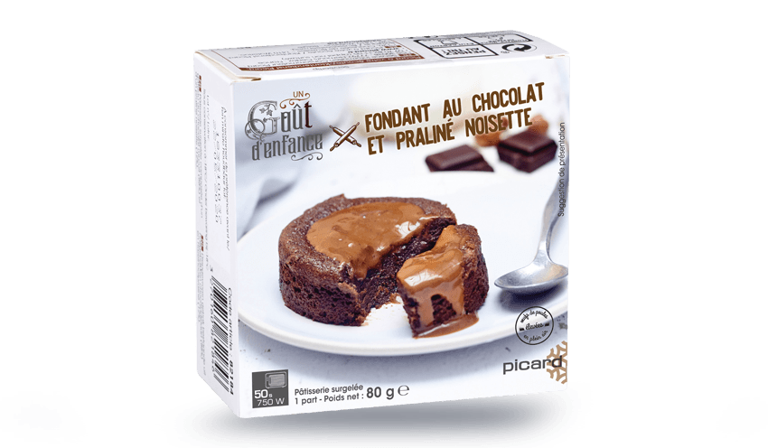 Fondant Au Chocolat Et Praline Noisette Surgeles Les Patisseries