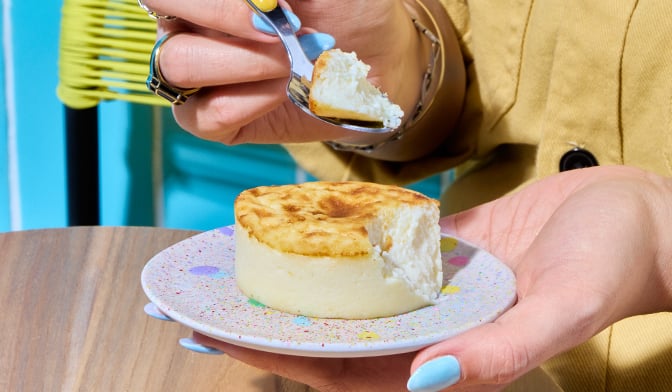 San sebastian cheesecake, 1 part — vue 2