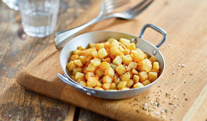 Pommes rissolées en cubes — vue 2