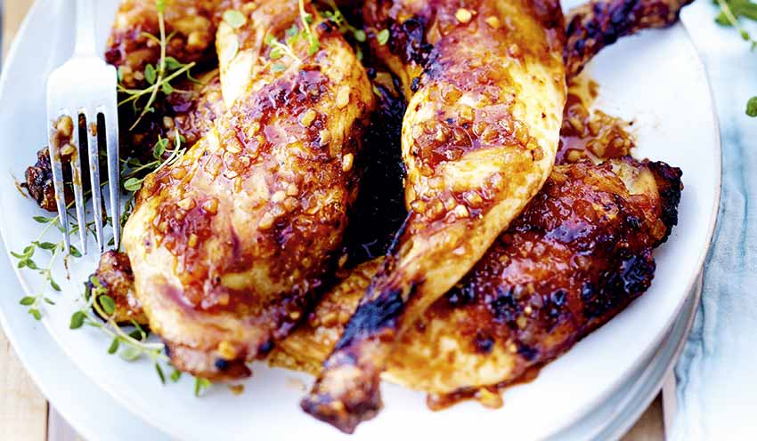 Cuisses de poulet marin&eacute;es