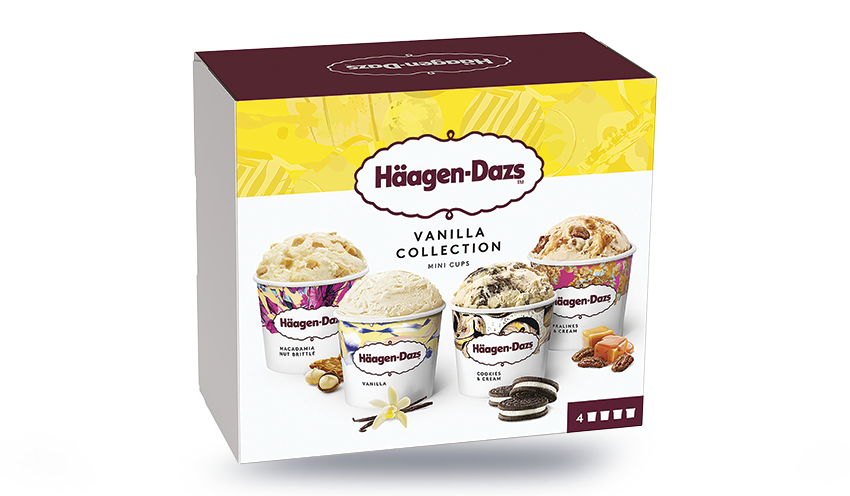 4 Mini-pots Häagen Dazs Vanilla Collection — vue 2