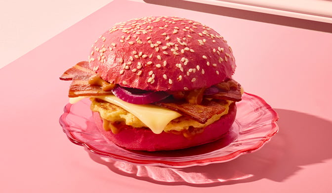 Pink burger bacon végétal La Vie TM à base de soja — vue 2