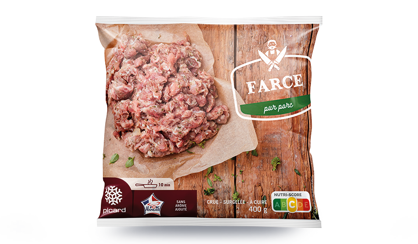 Farce pur porc crue, à cuire — vue 2