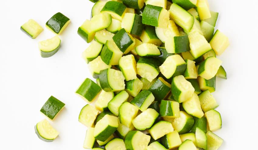 Courgettes bio local, Sud-Est de la France — vue 2