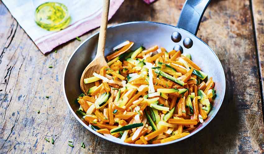 Julienne de légumes bio, France ou Italie — vue 2