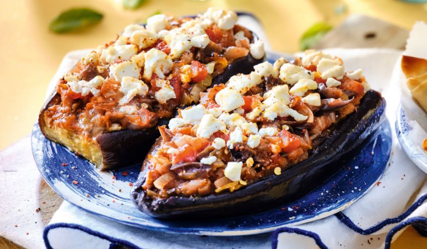 Aubergine farcie à la grecque — vue 2