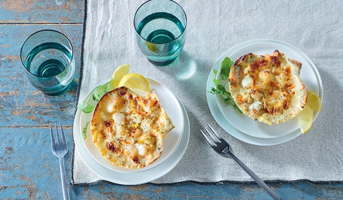 2 Coquilles colin d'Alaska, noix de St-Jacques MSC — vue 2