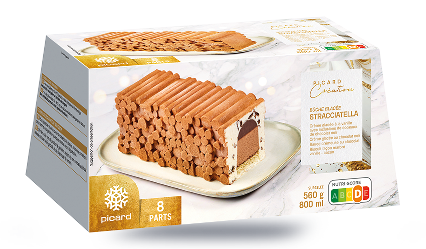 Bûche glacée stracciatella, 8 parts — vue 2