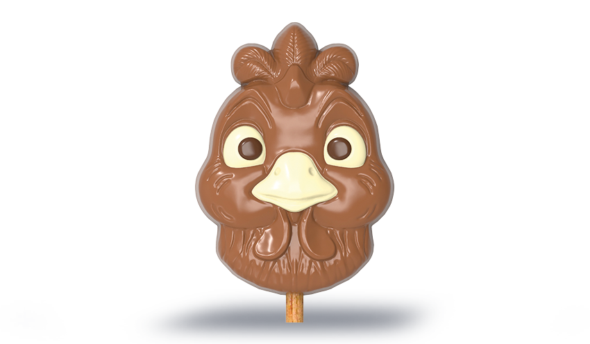 Sucette en chocolat lait — vue 2