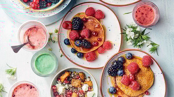 Pancakes courge, patate douce