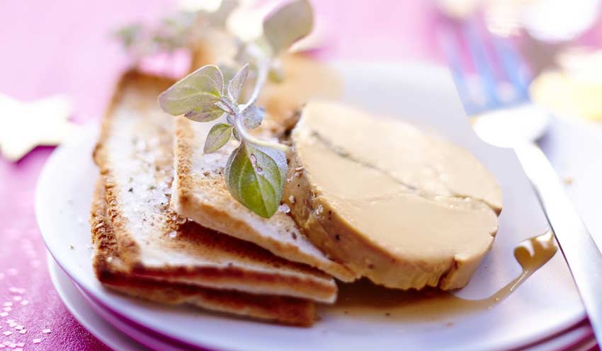 Foie gras menthe-poivre