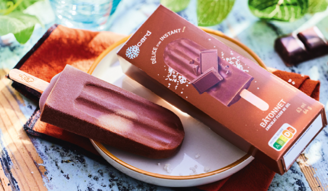 1 Bâtonnet glace chocolat fleur de sel — vue 2
