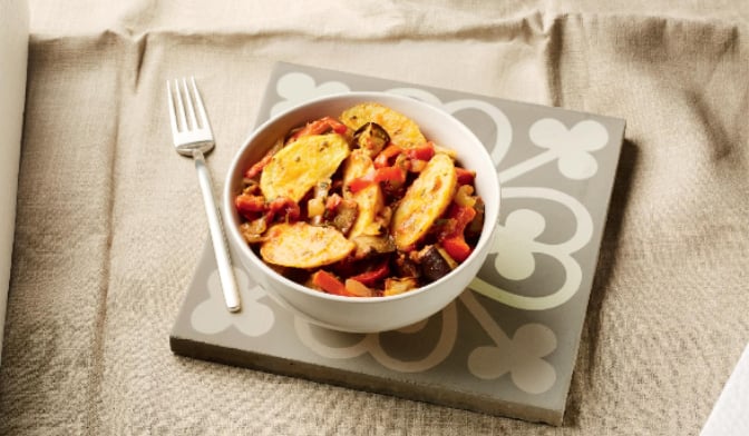 Wedges et légumes grillés — vue 2