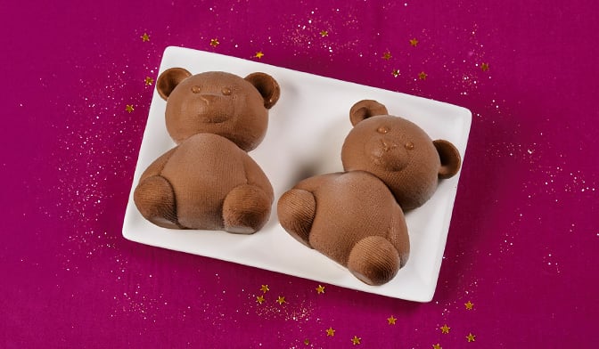 2 oursons glacés chocolat façon guimauve — vue 2