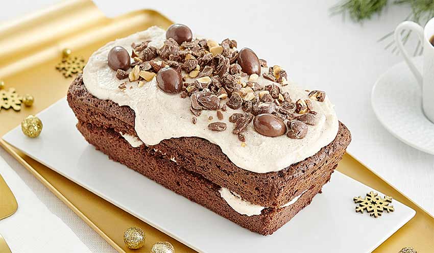 Cake au chocolat &agrave; la cr&egrave;me de marrons et aux amandes