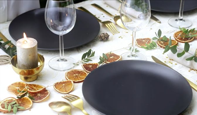 Guirlande d&rsquo;oranges s&eacute;ch&eacute;es