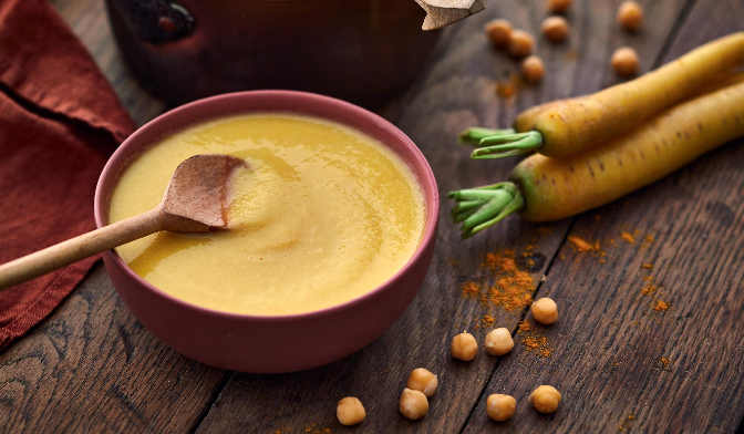 Velouté carotte jaune pois chiche — vue 2