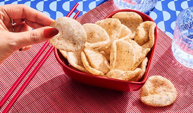 Chips de manioc à la crevette saveur sweet chili — vue 2