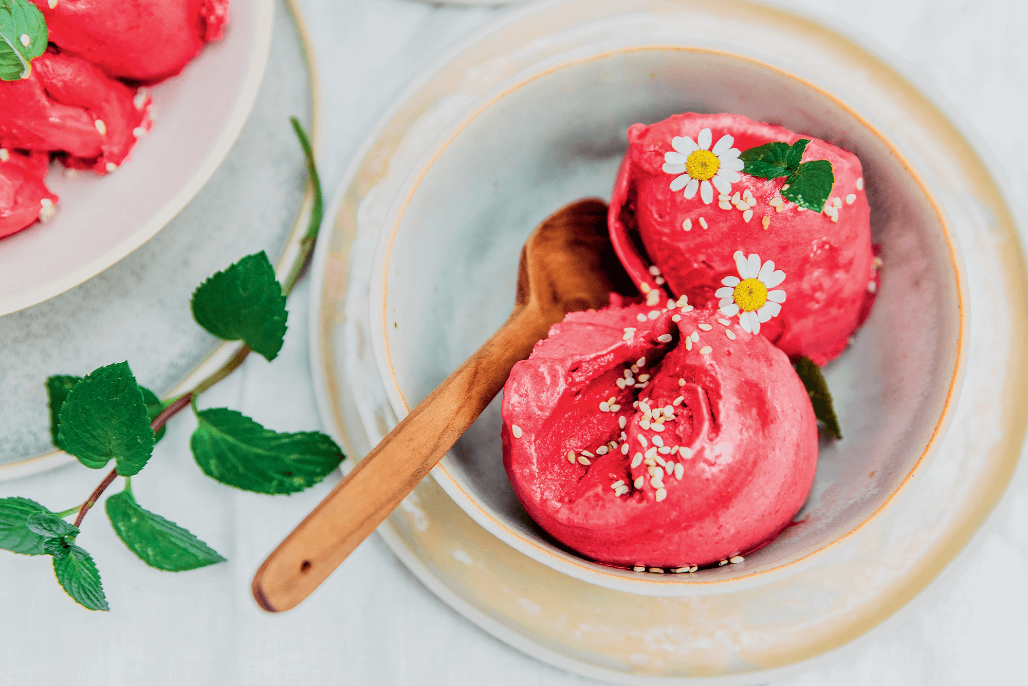 Sorbet framboise sans sucre