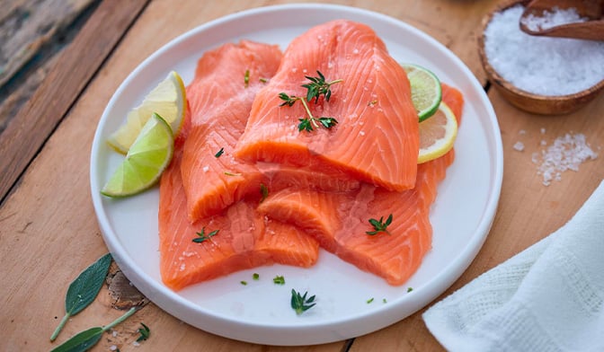 4 Portions de filets de saumon atlantique, Norvège — vue 2