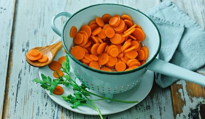 Carottes en rondelles sans résidu de pesticides — vue 2