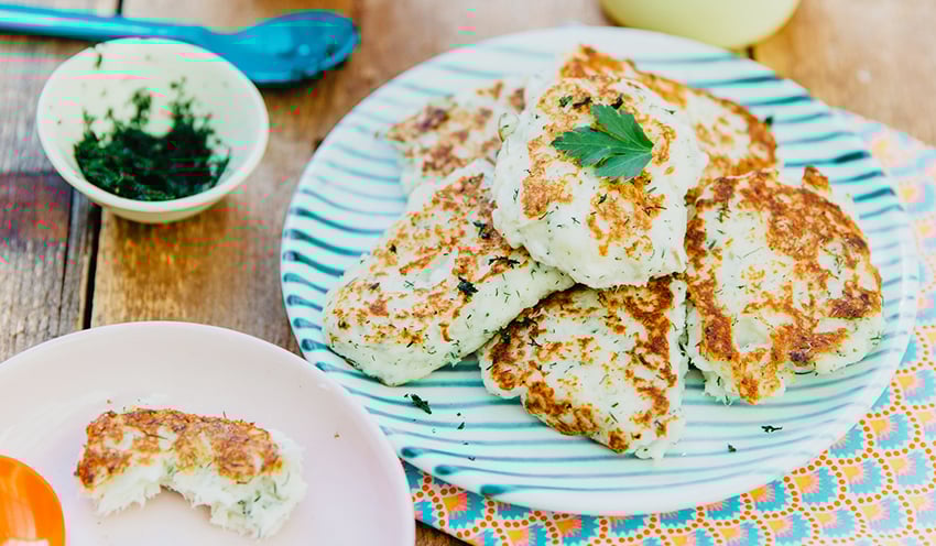 Petites galettes de cabillaud &agrave; l&rsquo;aneth