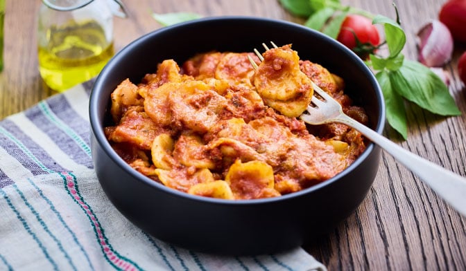 Orecchiette sauce tomate nduja piquante — vue 2