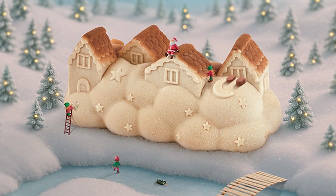 Bûche glacée Village Céleste, 8 parts — vue 2