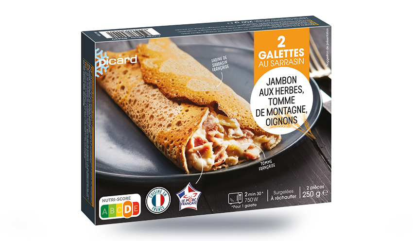 2 Galettes jambon tomme de montagne, oignons — vue 2