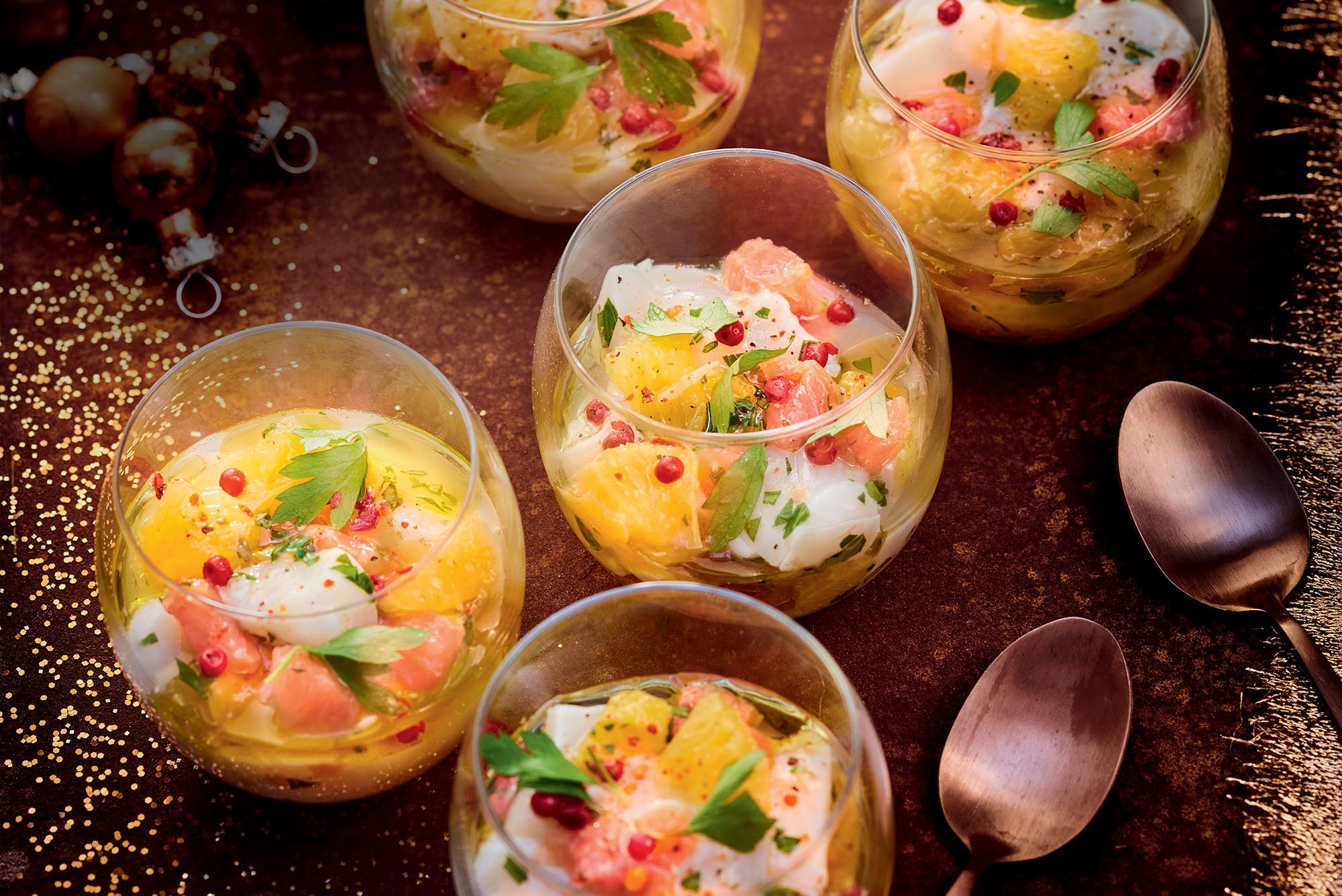 Tartare de Saint-Jacques aux agrumes