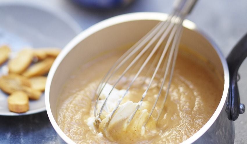 Velout&eacute; de choux-fleurs bio et mascarpone