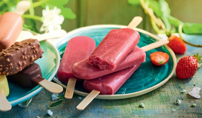 5 Bâtonnets fraise-pastèque, sorbet plein fruit — vue 2