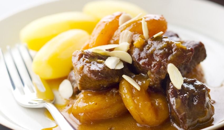 Cocotte de veau aux abricots