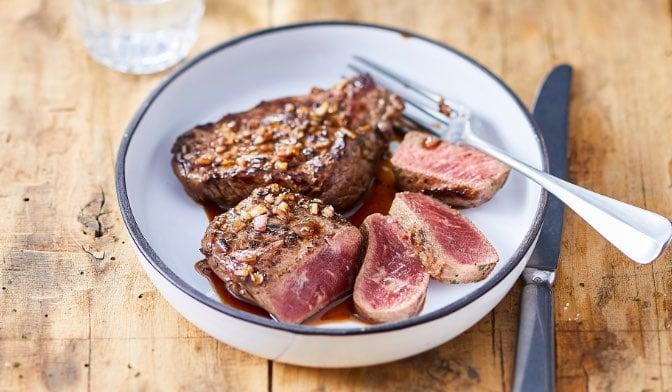 2 pavés de boeuf marinés à l'échalote — vue 2