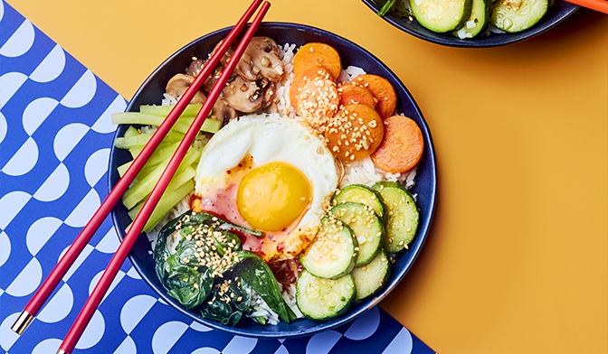 Bibimbap veggie