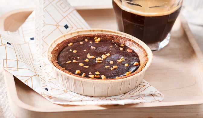 Tartelette au chocolat et au caramel beurre salé — vue 2