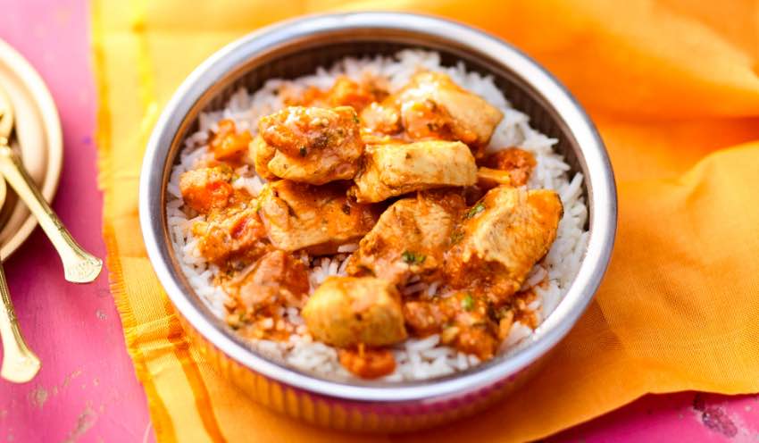 Poulet Tikka et riz basmati — vue 2