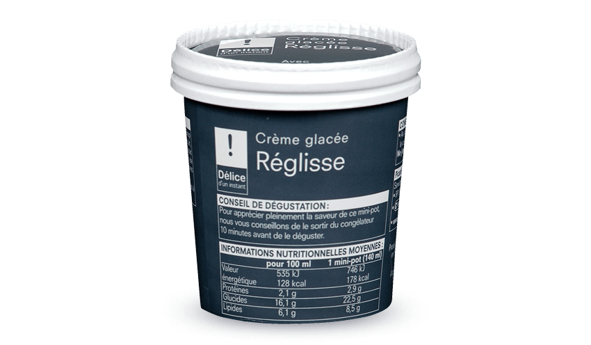 Réglisse surgelés - Les glaces & sorbets - Picard