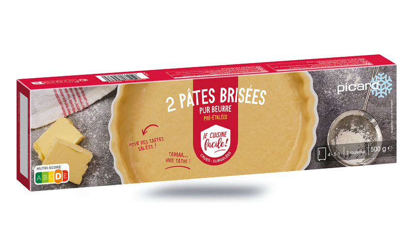 2 Pâtes brisées, pré-étalées pur beurre crues — vue 2