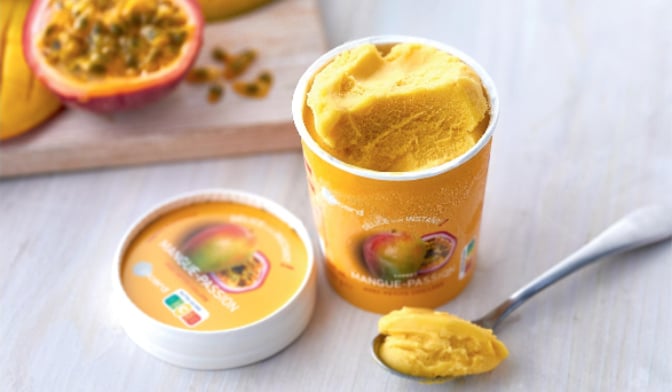Sorbet mangue-passion — vue 2